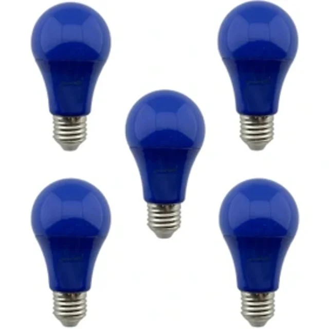 لامپ حبابی ال ای دی 9 وات  آبی جواهر