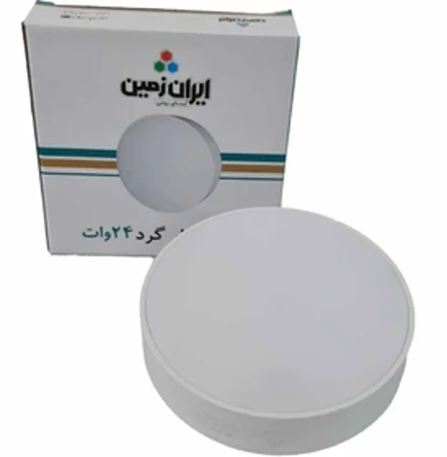 پنل SMD روکار اسلیم 24 وات گرد مهتابی ایران زمین