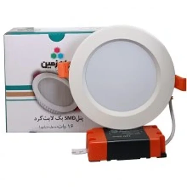 پنل 18وات بک لایت گرد توکار ایران زمین