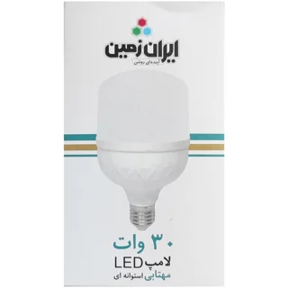 لامپ ال ای 30وات استوانه ای ایران زمین مهتابی