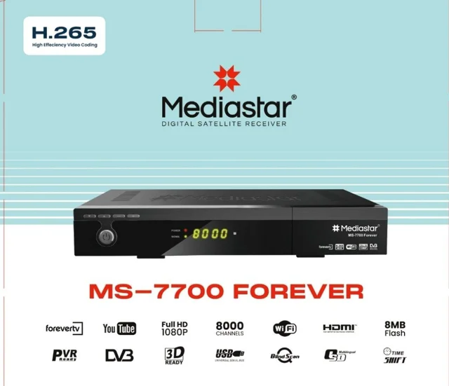 گیرنده دیجیتال مدیا استار مدل MS-7700 FOREVER ورژن ۴