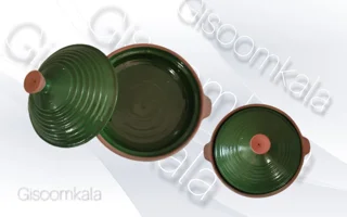 تابه ی سفالی دربدار بزرگ