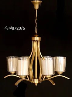 لوستر پروفیل ۶شاخه رنگ نسکافه ای