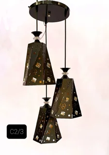 لوستر آویز سه شاخه