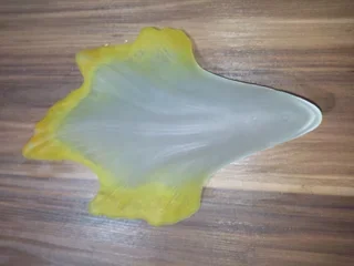 حباب لوستر برگی زرد