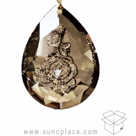 آویز کریستالی گل رز