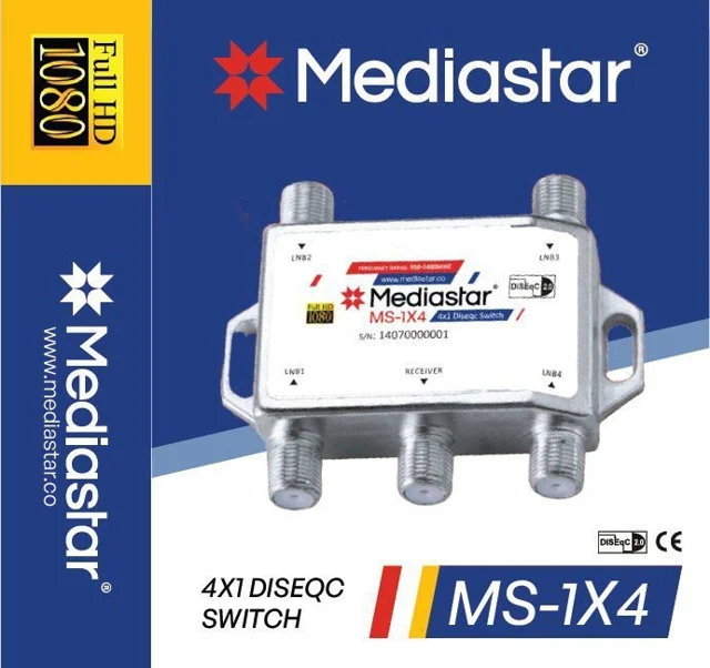 سوئیچر آنتن ۱ به ۴ مدیا استار مدل MS-1X4 FULL HD