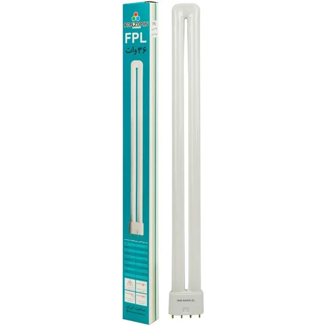 لامپ کم مصرف اف پی ال ۳۶ وات پایه 2g11 ایران زمین