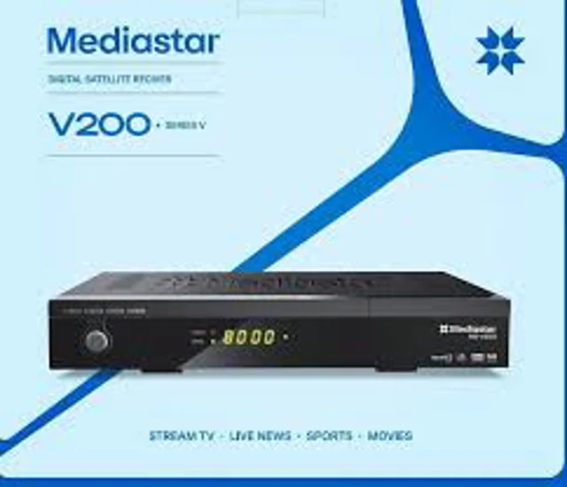 گیرنده دیجیتال مدیا استار مدل V200 با ریموت کنترل